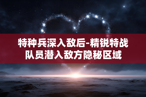 特种兵深入敌后-精锐特战队员潜入敌方隐秘区域 特种兵深入敌后-精锐特战队员潜入敌方隐秘区域