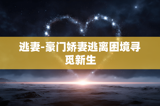 逃妻-豪门娇妻逃离困境寻觅新生 逃妻-豪门娇妻逃离困境寻觅新生