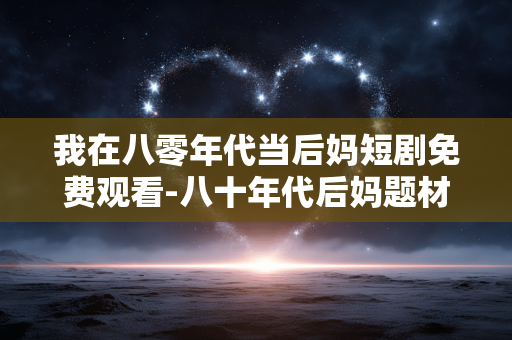 我在八零年代当后妈短剧免费观看-八十年代后妈题材短剧在线免费畅享