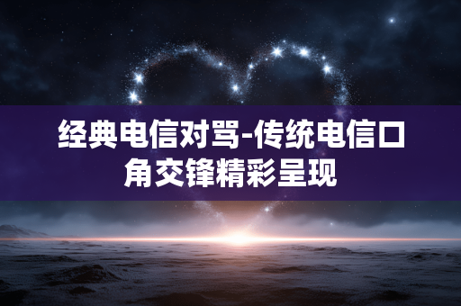 经典电信对骂-传统电信口角交锋精彩呈现