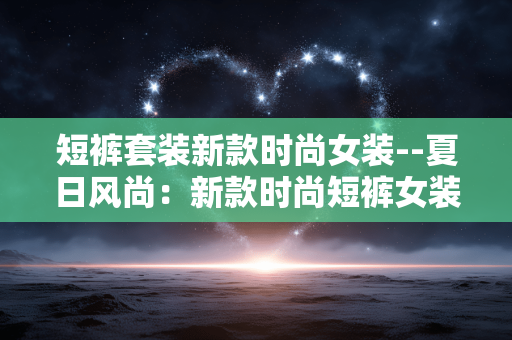 短裤套装新款时尚女装--夏日风尚:新款时尚短裤女装套装来袭 短裤套装新款时尚女装--夏日风尚:新款时尚短裤女装套装来袭