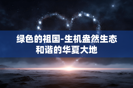 绿色的祖国-生机盎然生态和谐的华夏大地 绿色的祖国-生机盎然生态和谐的华夏大地