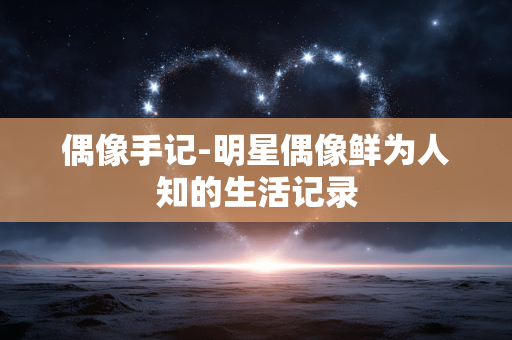 偶像手记-明星偶像鲜为人知的生活记录