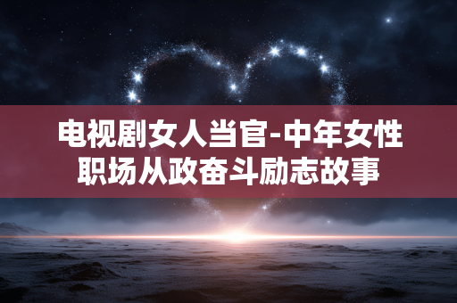 电视剧女人当官-中年女性职场从政奋斗励志故事