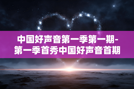 中国好声音第一季第一期-第一季首秀中国好声音首期精彩呈现