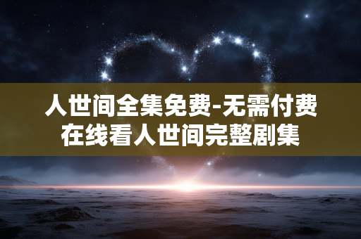 人世间全集免费-无需付费在线看人世间完整剧集