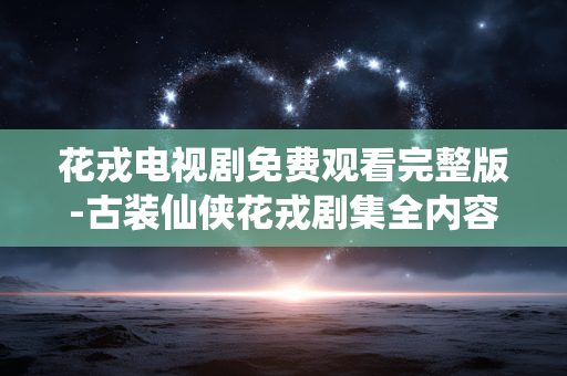 花戎电视剧免费观看完整版-古装仙侠花戎剧集全内容在线畅享