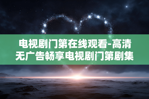 电视剧门第在线观看-高清无广告畅享电视剧门第剧集