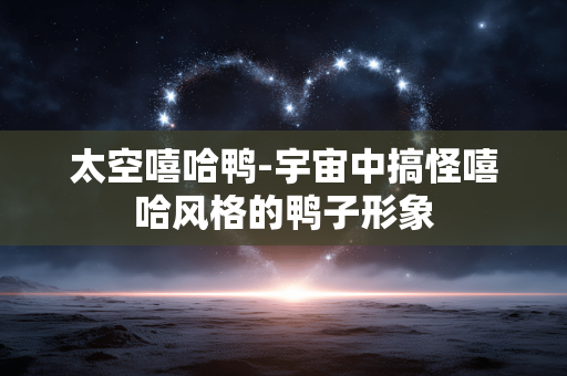 太空嘻哈鸭-宇宙中搞怪嘻哈风格的鸭子形象