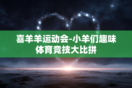 喜羊羊运动会-小羊们趣味体育竞技大比拼
