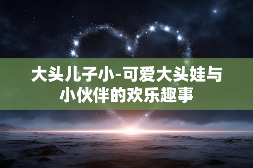 大头儿子小-可爱大头娃与小伙伴的欢乐趣事