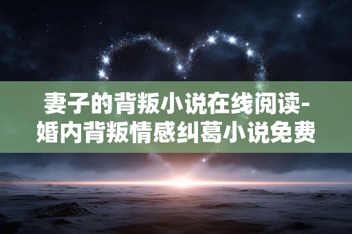 妻子的背叛小说在线阅读-婚内背叛情感纠葛小说免费线上看