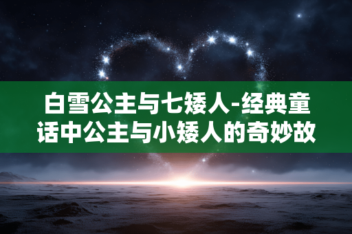 白雪公主与七矮人-经典童话中公主与小矮人的奇妙故事