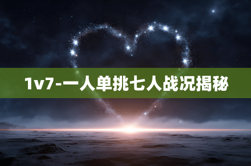 1v7-一人单挑七人战况揭秘 1v7-一人单挑七人战况揭秘