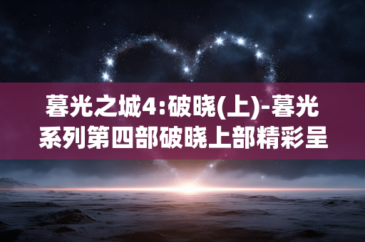 暮光之城4:破晓(上)-暮光系列第四部破晓上部精彩呈现