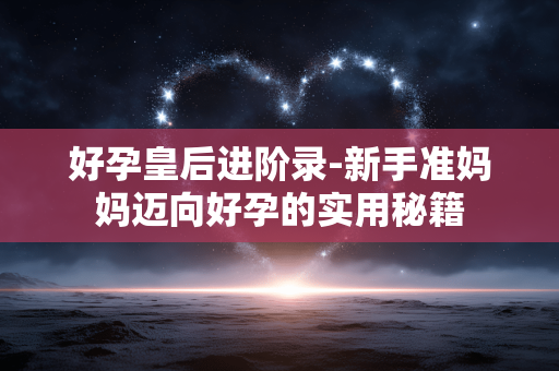 好孕皇后进阶录-新手准妈妈迈向好孕的实用秘籍 好孕皇后进阶录-新手准妈妈迈向好孕的实用秘籍