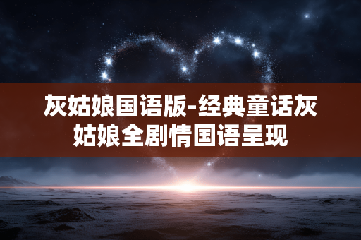 灰姑娘国语版-经典童话灰姑娘全剧情国语呈现