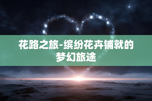 花路之旅-缤纷花卉铺就的梦幻旅途