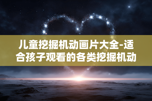儿童挖掘机动画片大全-适合孩子观看的各类挖掘机动画汇总