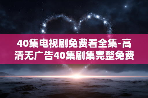 40集电视剧免费看全集-高清无广告40集剧集完整免费畅享