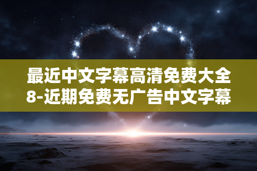 最近中文字幕高清免费大全8-近期免费无广告中文字幕高清资源汇总