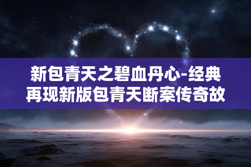 新包青天之碧血丹心-经典再现新版包青天断案传奇故事 新包青天之碧血丹心-经典再现新版包青天断案传奇故事