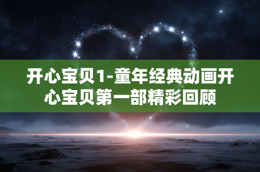 开心宝贝1-童年经典动画开心宝贝第一部精彩回顾