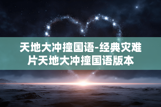 天地大冲撞国语-经典灾难片天地大冲撞国语版本