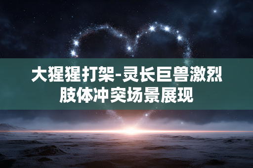 大猩猩打架-灵长巨兽激烈肢体冲突场景展现