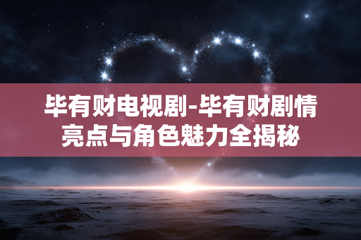 毕有财电视剧-毕有财剧情亮点与角色魅力全揭秘