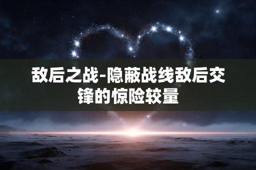 敌后之战-隐蔽战线敌后交锋的惊险较量 敌后之战-隐蔽战线敌后交锋的惊险较量