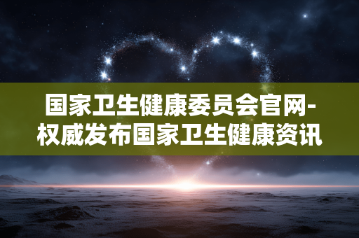 国家卫生健康委员会官网-权威发布国家卫生健康资讯的官方平台 国家卫生健康委员会官网-权威发布国家卫生健康资讯的官方平台