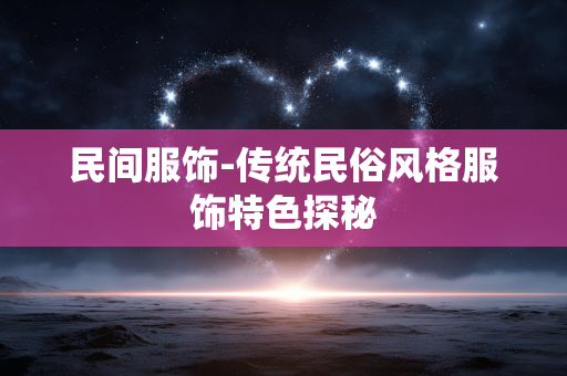 民间服饰-传统民俗风格服饰特色探秘