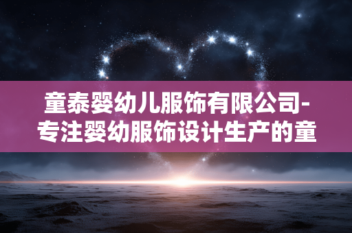 童泰婴幼儿服饰有限公司-专注婴幼服饰设计生产的童泰企业