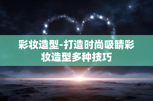 彩妆造型-打造时尚吸睛彩妆造型多种技巧