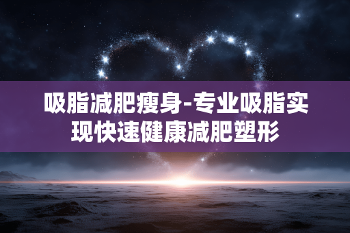 吸脂减肥瘦身-专业吸脂实现快速健康减肥塑形