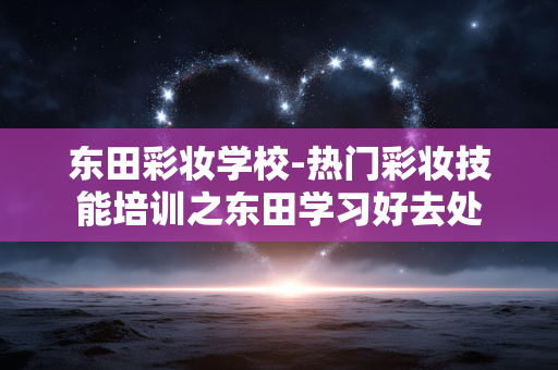 东田彩妆学校-热门彩妆技能培训之东田学习好去处