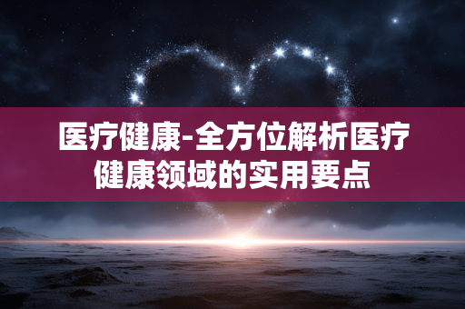 医疗健康-全方位解析医疗健康领域的实用要点