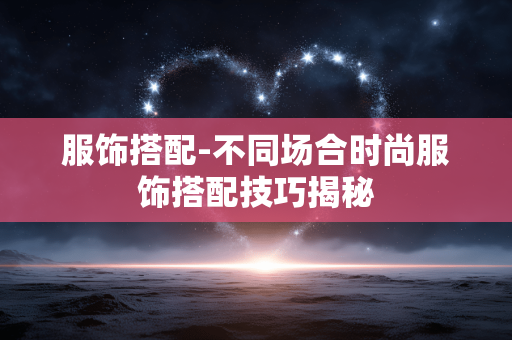 服饰搭配-不同场合时尚服饰搭配技巧揭秘