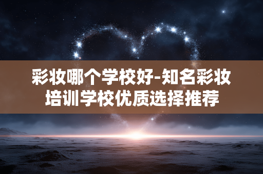 彩妆哪个学校好-知名彩妆培训学校优质选择推荐