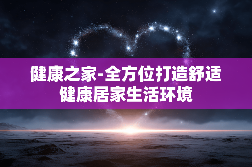 健康之家-全方位打造舒适健康居家生活环境