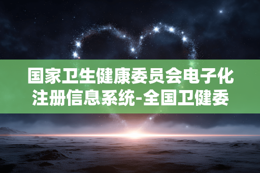 国家卫生健康委员会电子化注册信息系统-全国卫健委医生护士电子化注册信息平台 国家卫生健康委员会电子化注册信息系统-全国卫健委医生护士电子化注册信息平台