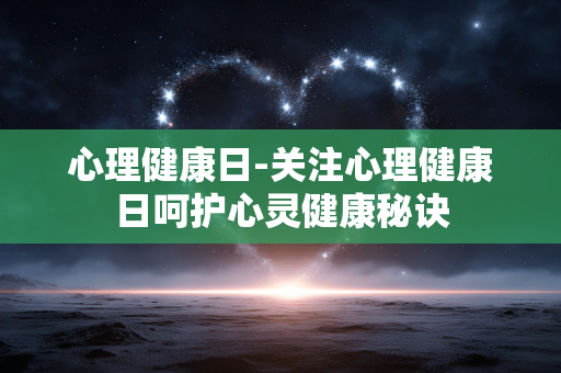 心理健康日-关注心理健康日呵护心灵健康秘诀