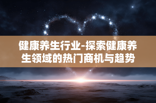 健康养生行业-探索健康养生领域的热门商机与趋势 健康养生行业-探索健康养生领域的热门商机与趋势