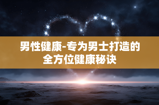 男性健康-专为男士打造的全方位健康秘诀 男性健康-专为男士打造的全方位健康秘诀