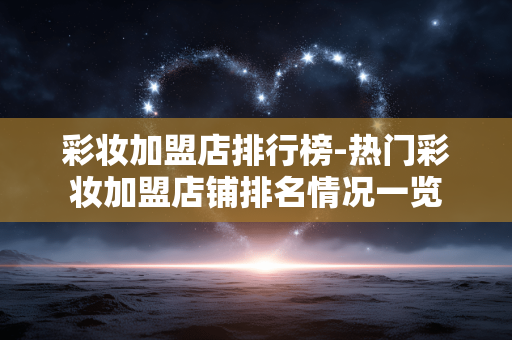 彩妆加盟店排行榜-热门彩妆加盟店铺排名情况一览 彩妆加盟店排行榜-热门彩妆加盟店铺排名情况一览