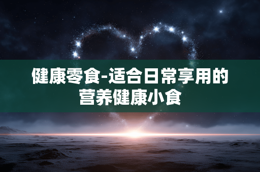 健康零食-适合日常享用的营养健康小食