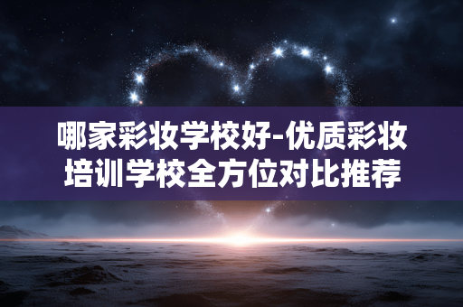 哪家彩妆学校好-优质彩妆培训学校全方位对比推荐 哪家彩妆学校好-优质彩妆培训学校全方位对比推荐
