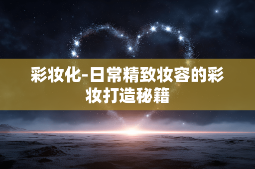 彩妆化-日常精致妆容的彩妆打造秘籍