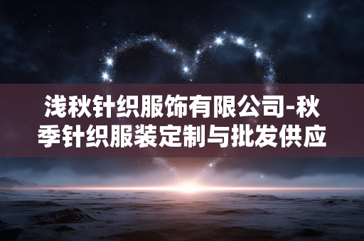 浅秋针织服饰有限公司-秋季针织服装定制与批发供应商 浅秋针织服饰有限公司-秋季针织服装定制与批发供应商